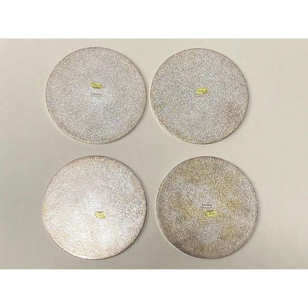 GODINGER COASTERS ~ SET OF 4 Silver Classico Suite‎ Boxed BOMBAY CO